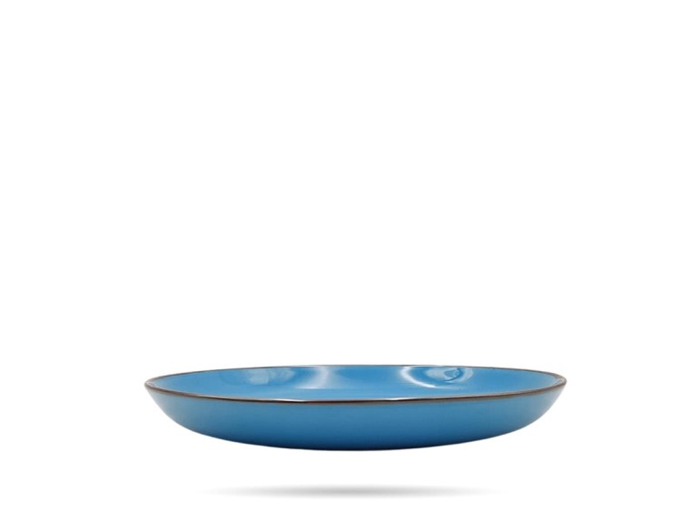 Talerz deserowy 22 cm Rustic Blue niebieski Alumina PORCELANA BOGUCICE
