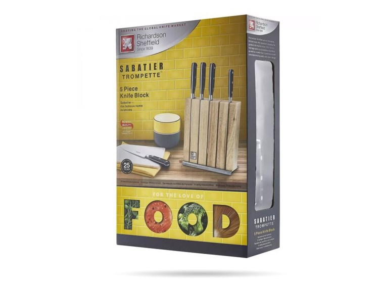 Zestaw 5 noży kuchennych w bloku Sabatier Trompette RICHARDSON SHEFFIELD