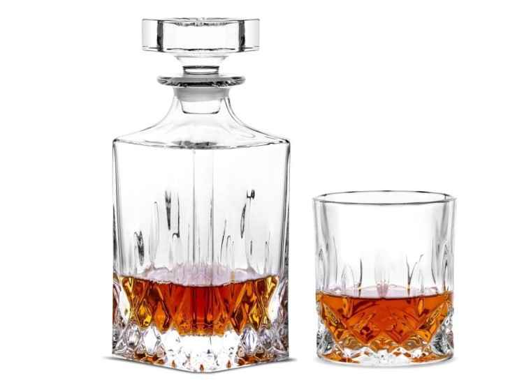 Zestaw do whisky Prestige Classico karafka + 6 szklanek kryształ BOHEMIA