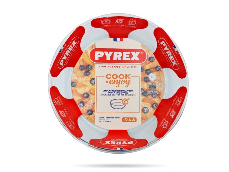 Szklane naczynie żaroodporne średnica 26 cm 2,1 L Cook & Enjoy PYREX