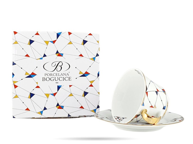 Filiżanka z spodkiem 250 ml Arlekin PORCELANA BOGUCICE