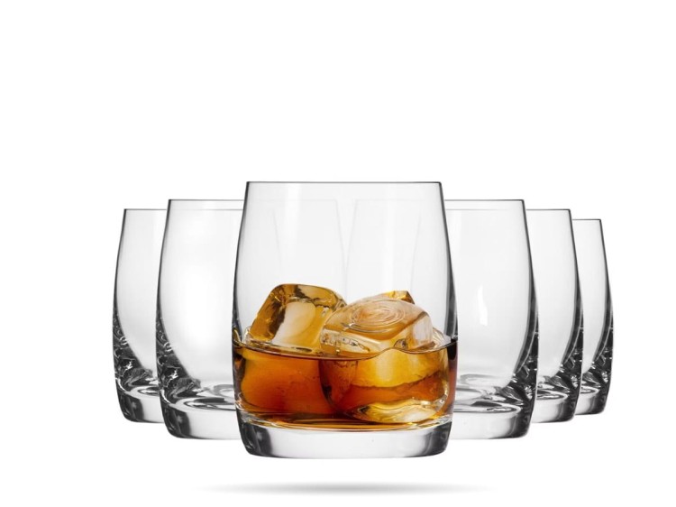 Szklanki do whisky 310 ml szklanki niskie zestaw 6 szt Blended KROSNO