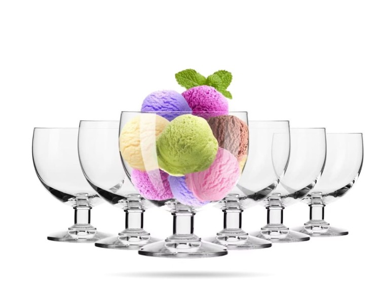 Pucharki na lody i desery Tasting 350 ml zestaw 6 szt KROSNO