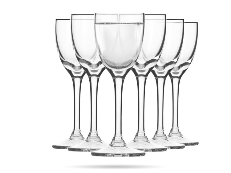 Kieliszki do wódki na stopie Mixology 35 ml zestaw 6 szt KROSNO