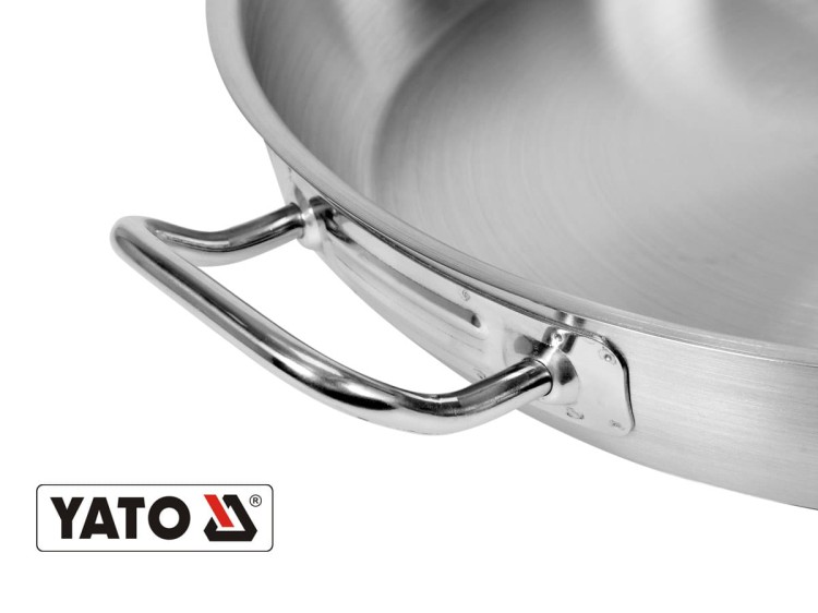 Duża patelnia stalowa gastro indukcja 32 cm YATO