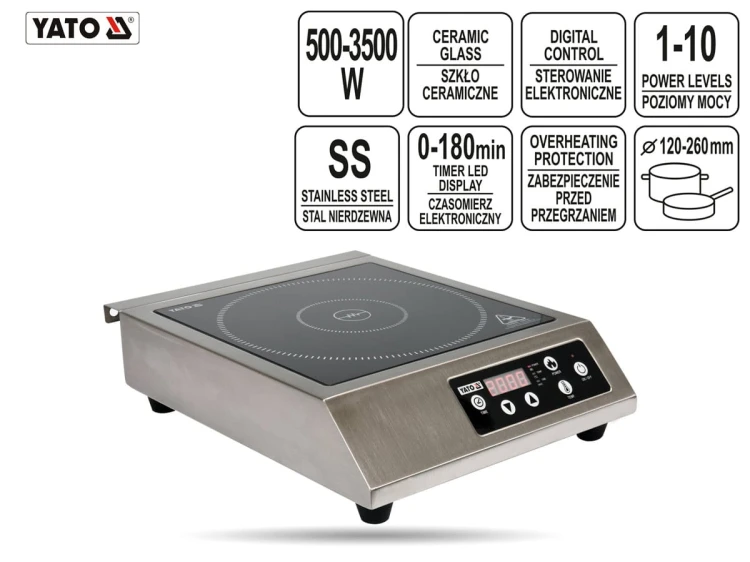 Kuchenka indukcyjna 3500 W YATO
