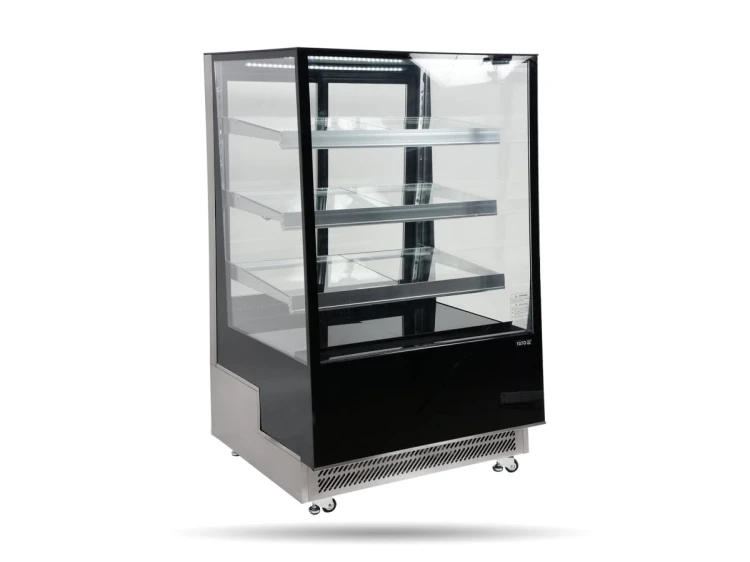 Witryna chłodnicza 400L czarna 90x80x144 YATO