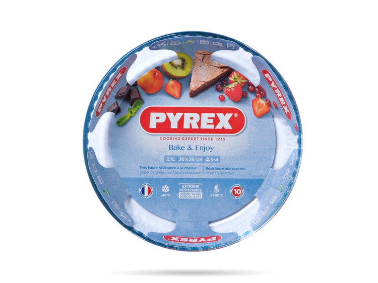 Naczynie żaroodporne do tarty wysokie 26 cm PYREX