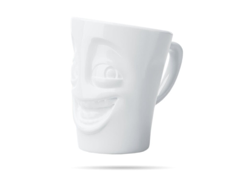 Wesoły kubek 350 ml Joking porcelana prezent Tassen 58PRODUCTS