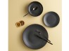 Talerz do pasty risotto Coal 26 cm czarny talerz głęboki porcelana Seasons PORLAND