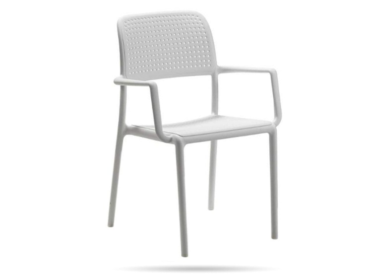 Krzesło ogrodowe Bora Bianco białe NARDI