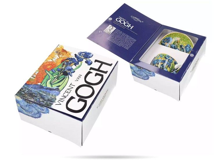 Filiżanka ze spodkiem Van Gogh Irysy 80 ml espresso CARMANI