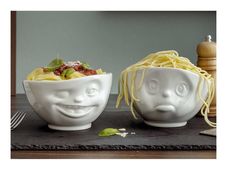 Salaterka 500 ml Oczko Winking biała porcelana prezent TASSEN 58PRODUCTS