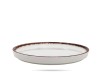 Talerz z wysokim rantem Vanilla 26,5 cm kremowy porcelana FINE DINE