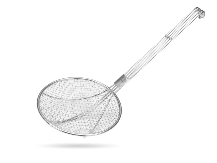 Łyżka cedzakowa nierdzewna 51 cm śr. 20 cm YATO