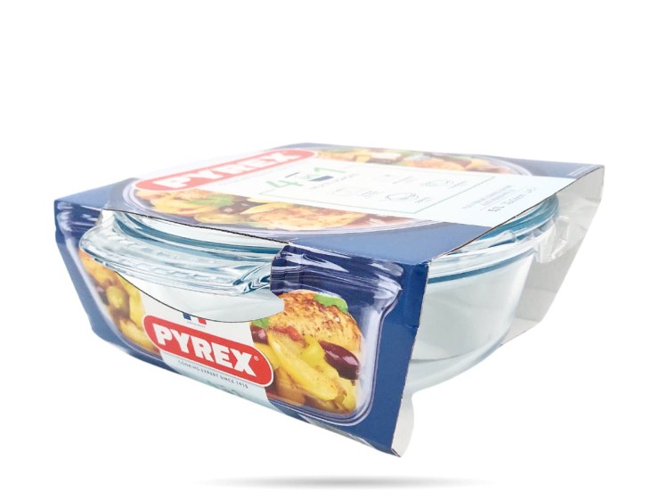 Szklane naczynie żaroodporne z pokrywą średnica 26 cm 5,1 L PYREX