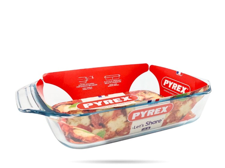 Szklane naczynie żaroodporne 35 x 23 cm 3 L Let’s Share PYREX