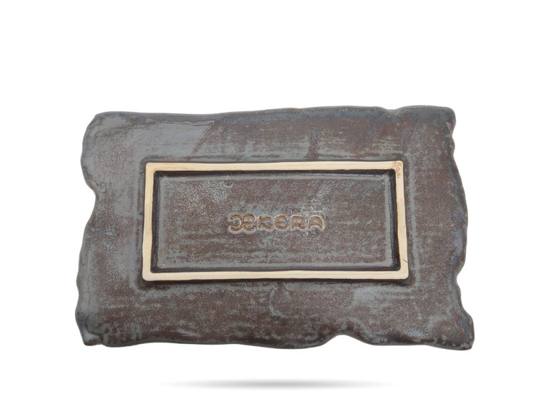 Talerz Sushi 30x18 cm Moku Hematyt KERA CERAMIKA