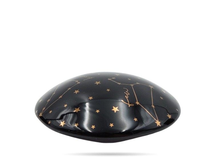 Kubek na prezent zaparzacz pokrywka 300 ml Zodiak Black PORCELANA BOGUCICE