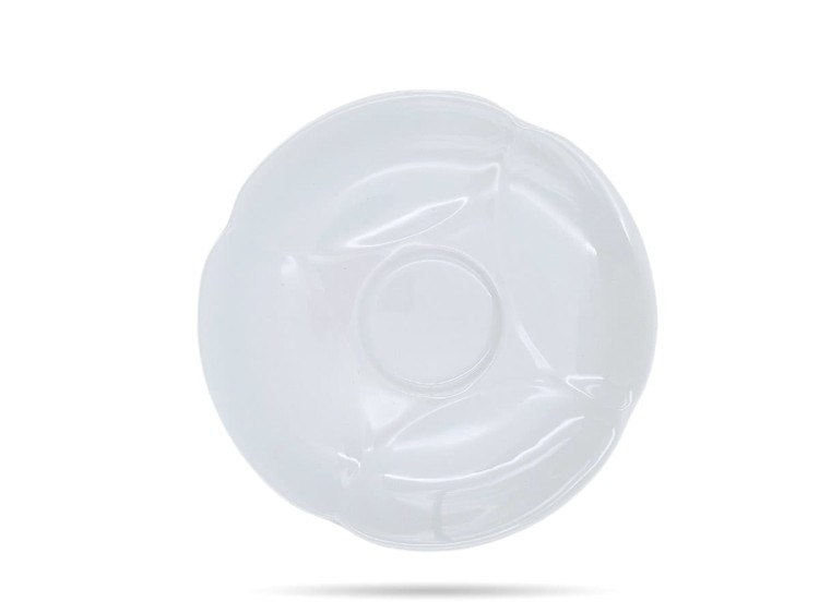 Filiżanki ze spodkami 220 ml 2 szt prezent Perla White PORCELANA BOGUCICE