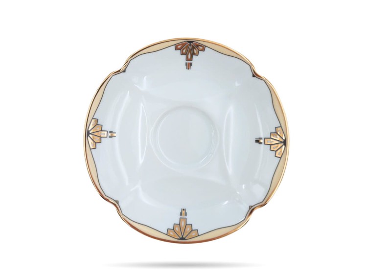 Filiżanki ze spodkami 220 ml 2 szt prezent Clara PORCELANA BOGUCICE