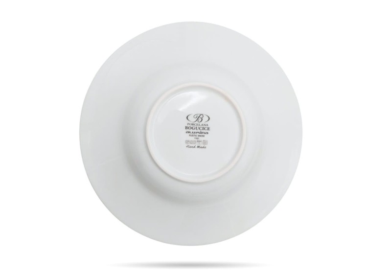 Talerz głęboki pasta 27,5 cm Rustic Snow biały Alumina PORCELANA BOGUCICE