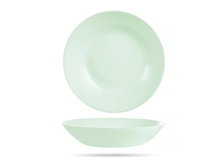 Serwis obiadowy dla 6 os 18 elementów zielony Paradise Green Diwali LUMINARC