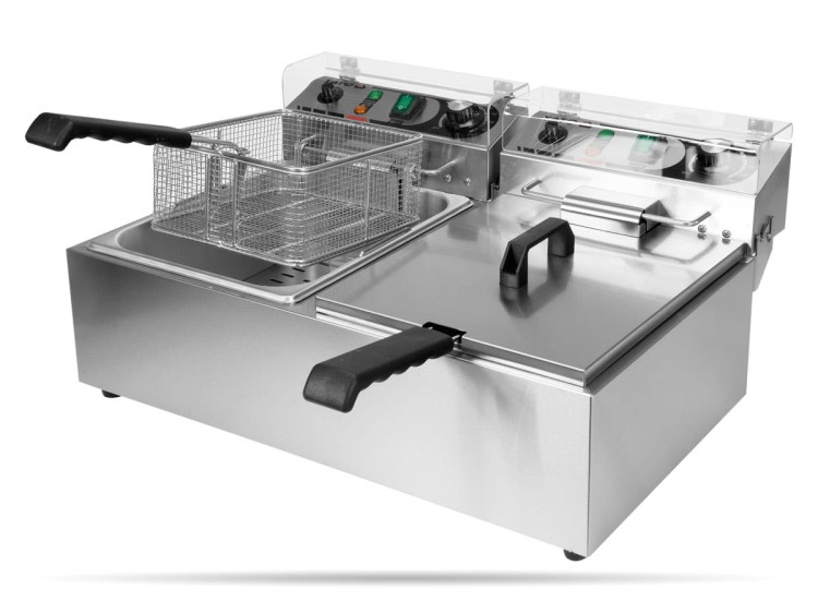 Frytkownica podwójna gastronomiczna 2 x 10 l YATO