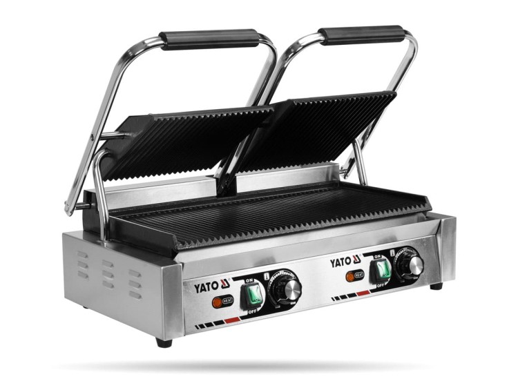 Podwójny grill gastronomiczny o mocy 3,6kW YATO