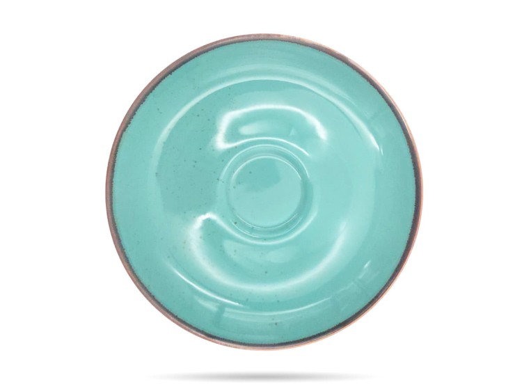 Filiżanka ze spodkiem 250 ml zielona Rustic Green PORCELANA BOGUCICE