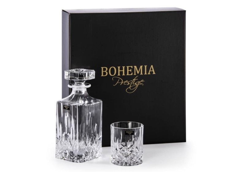 Zestaw do whisky Prestige Classico karafka + 6 szklanek kryształ BOHEMIA