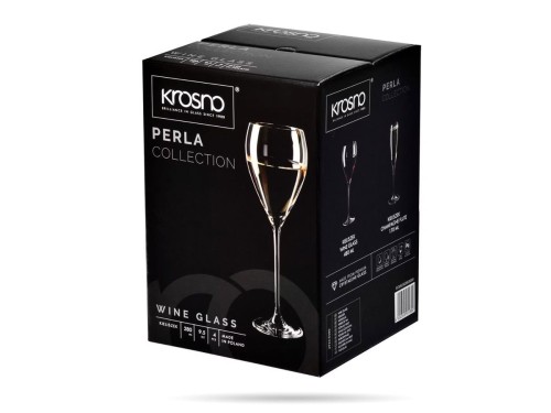 Kieliszki do wina Perla 280 ml zestaw 4 szt KROSNO