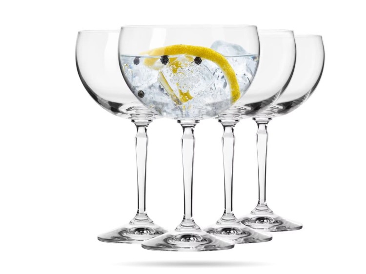 Kieliszki do wody koktajli 470 ml zestaw 4 szt goblet Roma KROSNO