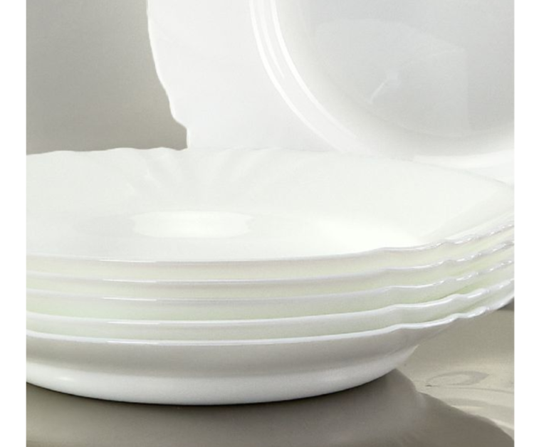 Serwis obiadowy dla 18 os 54 elementów biały Cadix LUMINARC