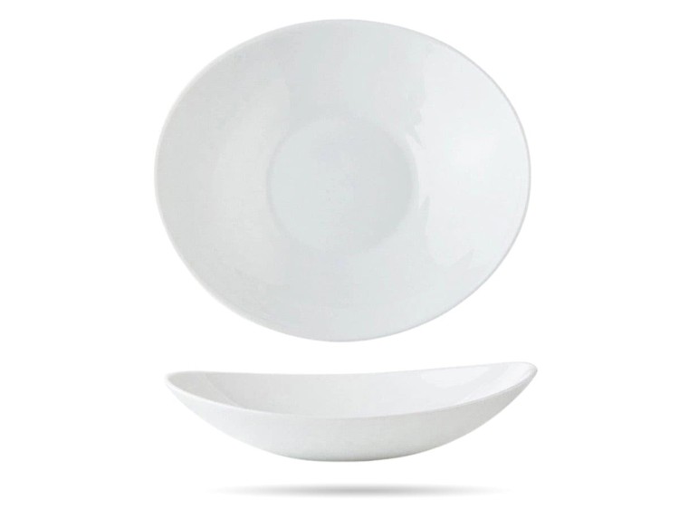 Serwis obiadowy z salaterką dla 6 os 19 el biały Prometeo BORMIOLI ROCCO