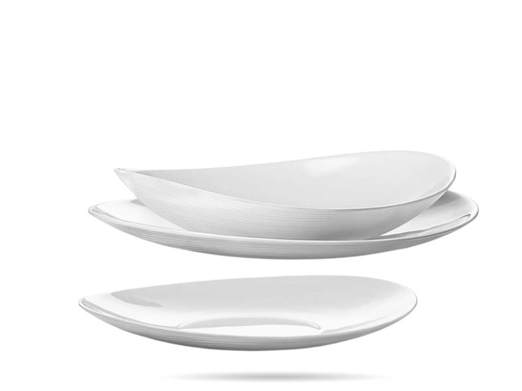 Serwis obiadowy z salaterką dla 6 os 25 el biały Prometeo BORMIOLI ROCCO