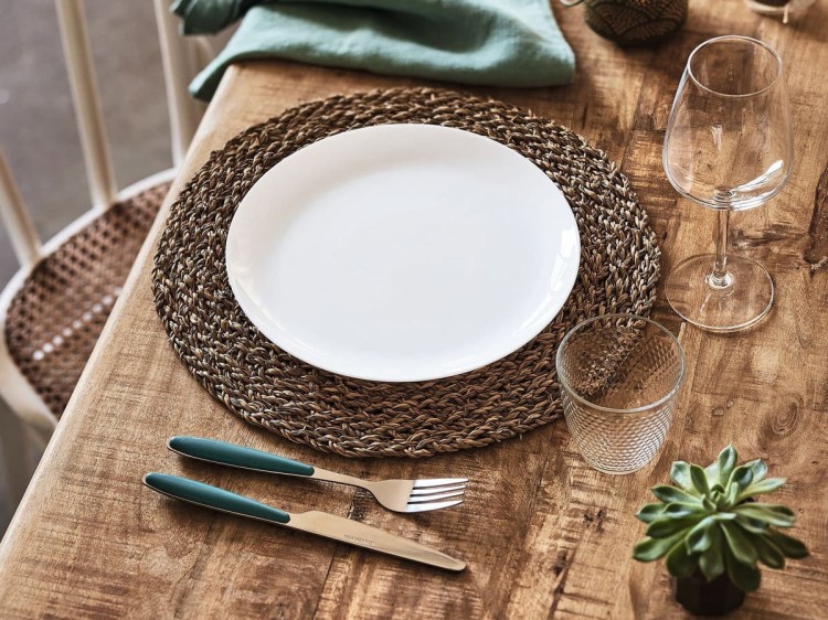 Serwis obiadowy z dużą salaterką dla 6 os 19 el biały Diwali LUMINARC