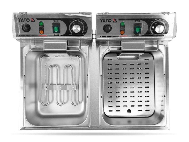 Frytkownica podwójna gastronomiczna 2 x 10 l YATO