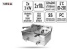 Frytownica 2-komorowa 2 x10 L 3kW YATO