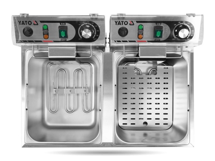 Frytownica 2-komorowa 2 x13 L, 2x 3,3kW YATO