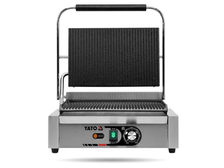 Grill kontaktowy Panini ryflowany 44 cm YATO