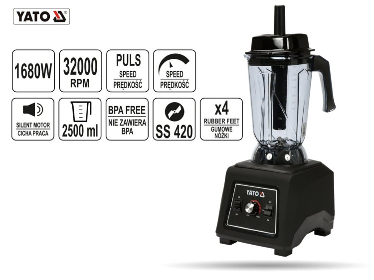 Blender barmański 2,5 L 1680 W YATO