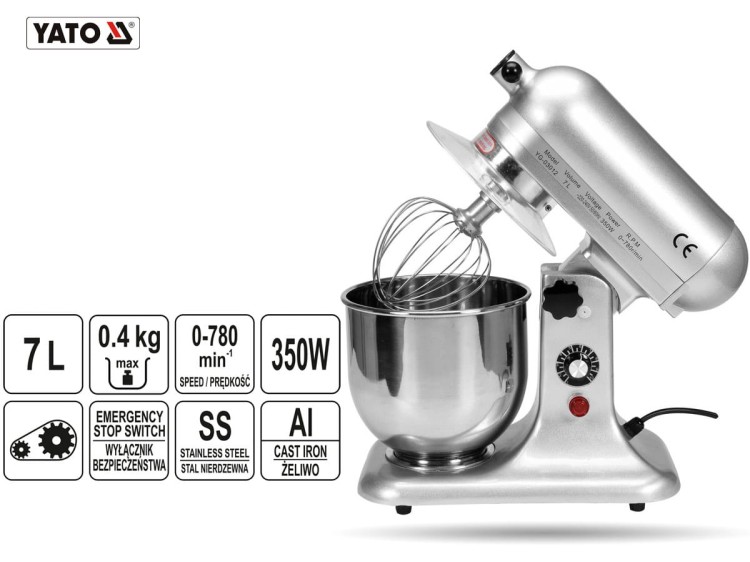 Mikser planetarny 7 L 350 W  YATO