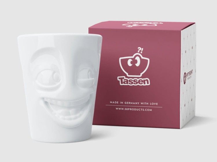 Wesoły kubek 350 ml Joking porcelana prezent Tassen 58PRODUCTS