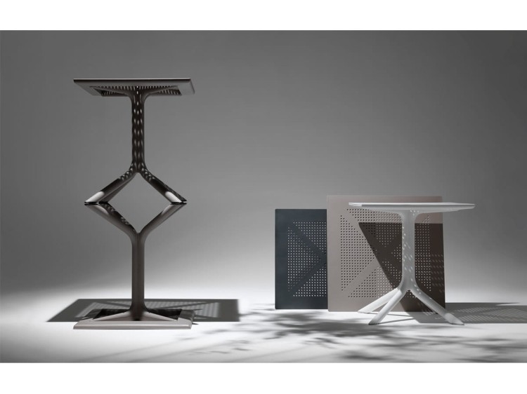 Stół CLIP 70x70cm tortora NARDI