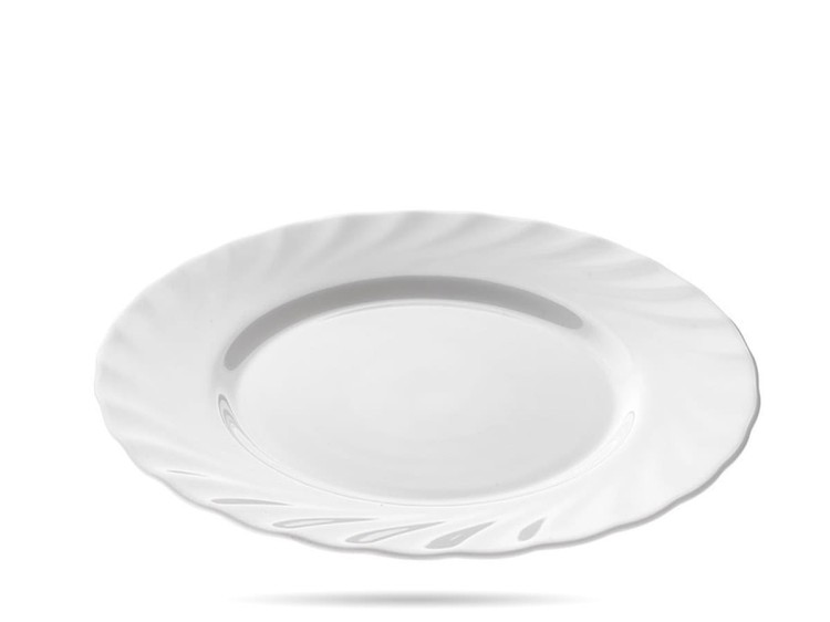 Talerz obiadowy płytki 27,3 cm biały Trianon LUMINARC