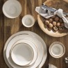 Salaterka z rączką Sand Seasons średnica 16 cm kremowa porcelana PORLAND