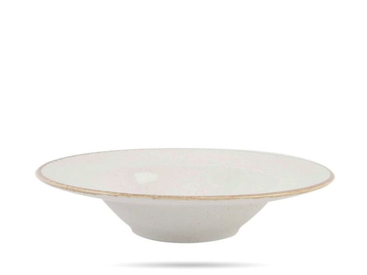 Talerz do pasty risotto Sand Seasons 30 cm kremowy porcelana PORLAND