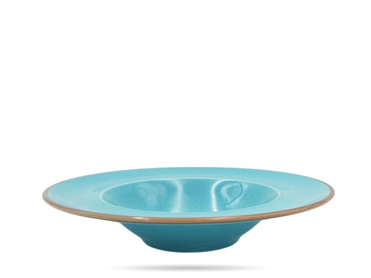 Talerz do pasty risotto Laguna 30 cm turkus porcelana Seasons PORLAND