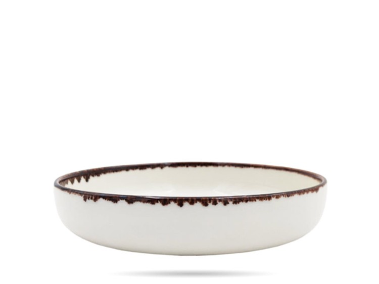 Salaterka miska Vanilla 20 cm 750 ml kremowa porcelana FINE DINE